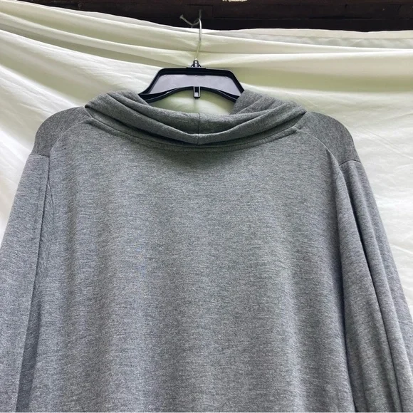 GreenTea Gray Cowl Neck Top - Picture 8 of 11